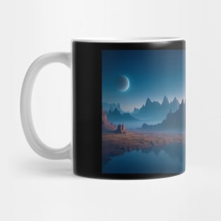 Natural landscape on another planet Mug